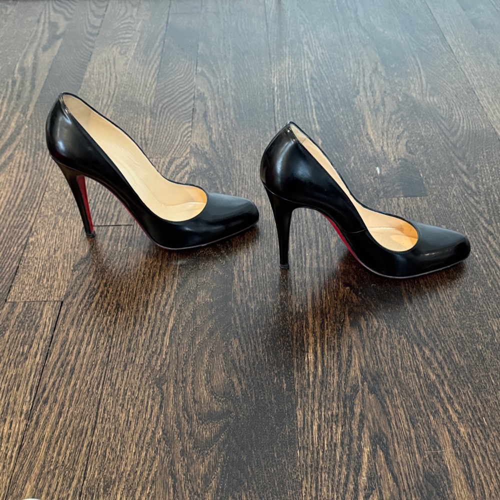 Christian Louboutin Black Heels size 38 - Picture 3 of 5